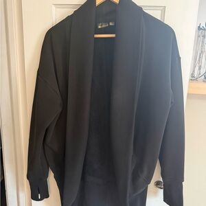 Zella Black Knit Cardigan With Thumbholes.